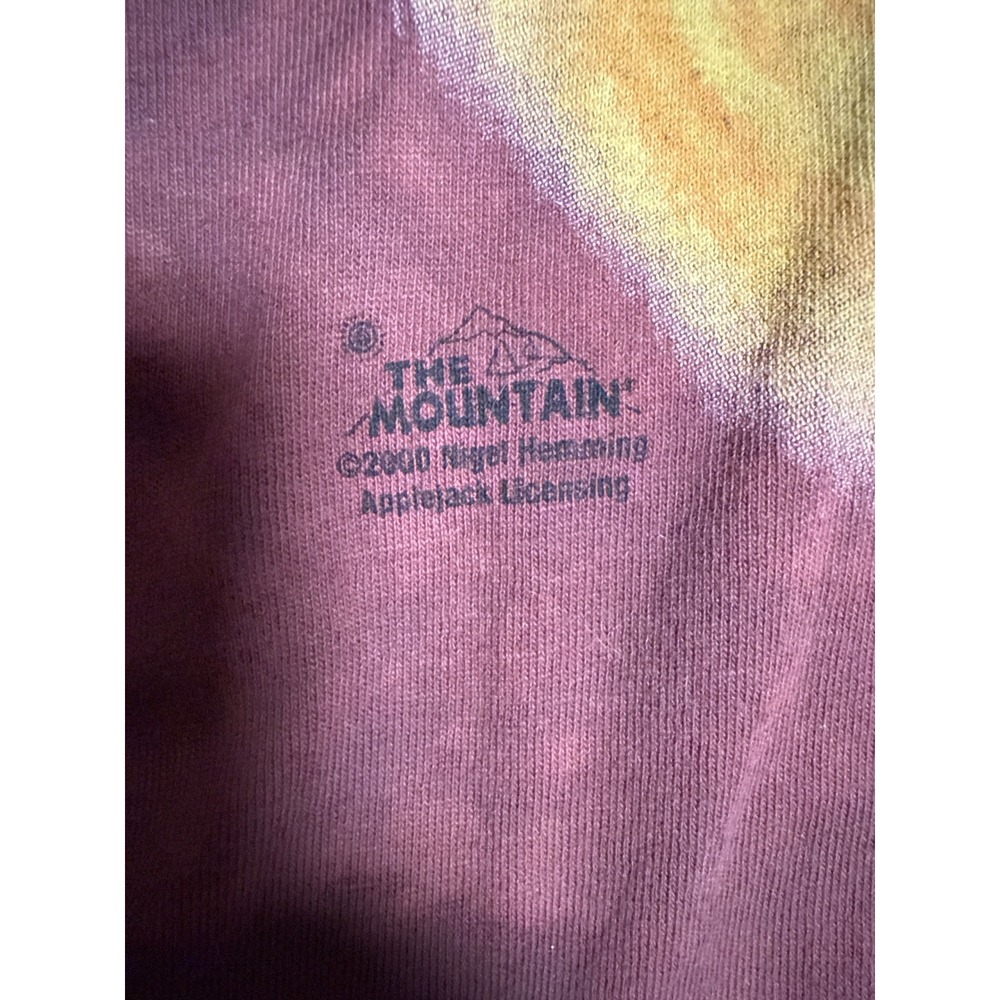 The Mountain Vintage Golden Retriever Dog Tie Dye T-Shirt XXL Burgundy 2000 - Picture 3 of 5